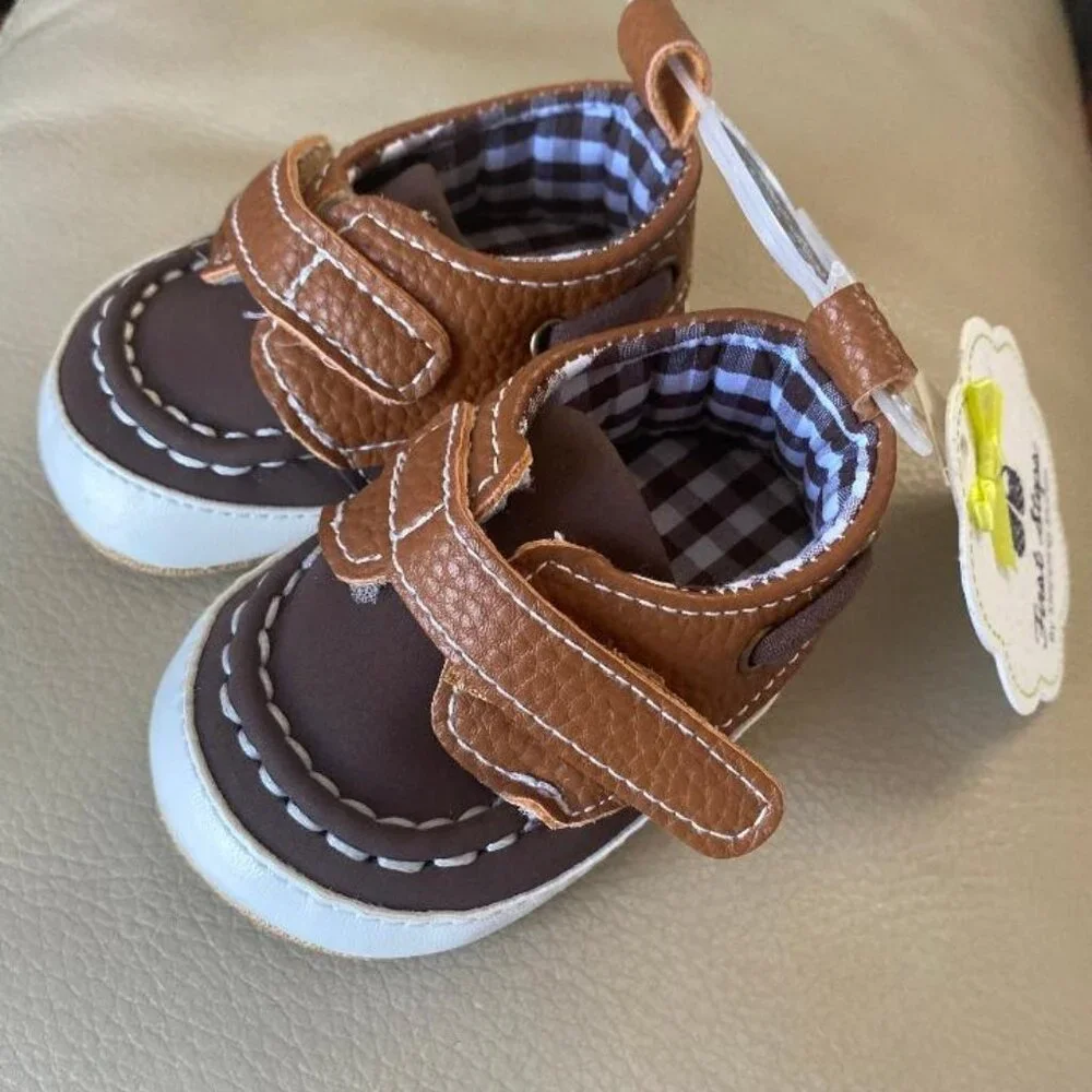 First Steps Infant/Baby Boy Shoes - NWT